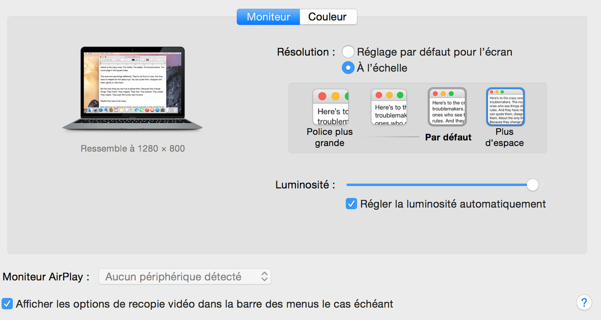 Test du MacBook Retina 12" (2015)