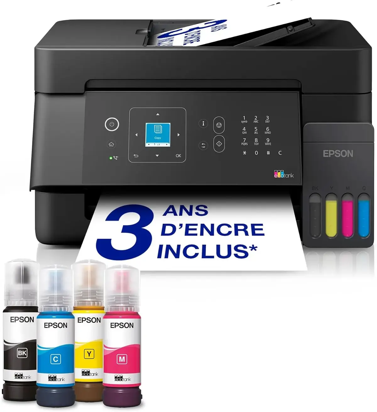 Epson glisse jusqu'&agrave; trois ans d'encre dans ses nouvelles imprimantes EcoTank sans cartouche