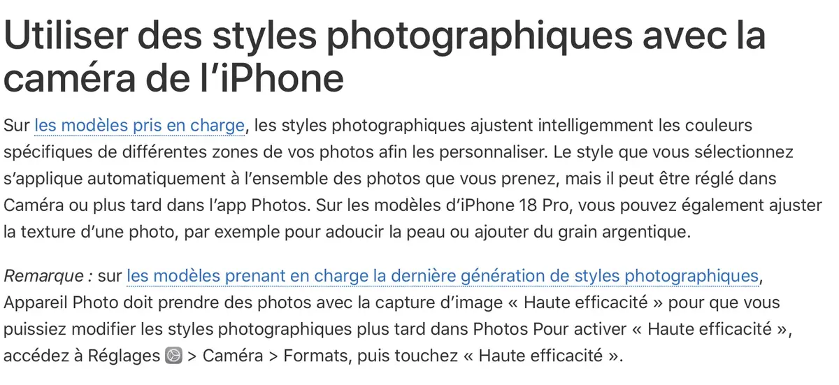 iOS 27&nbsp;: ces iPhone pourtant r&eacute;cents seraient priv&eacute;s de ces nouveaut&eacute;s photo