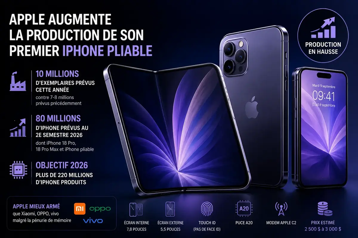 iPhone pliable Production