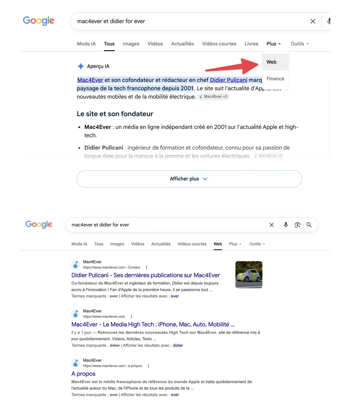 Marre des r&eacute;ponses IA de Google&nbsp;? Voila comment s&rsquo;en d&eacute;barrasser&nbsp;!
