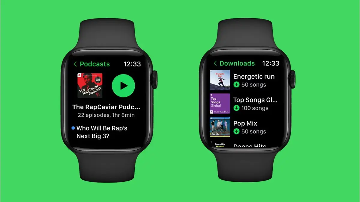 L'app Spotify revoit son interface sur l'App Watch