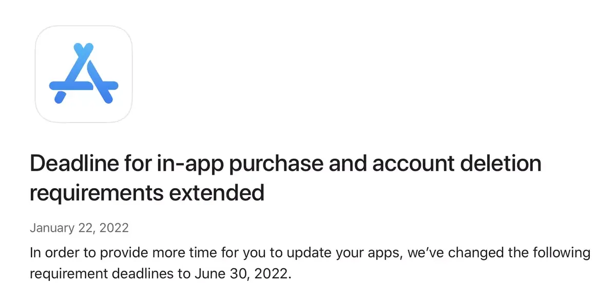 App Store : il faudra attendre le 30 juin pour supprimer un compte depuis une app