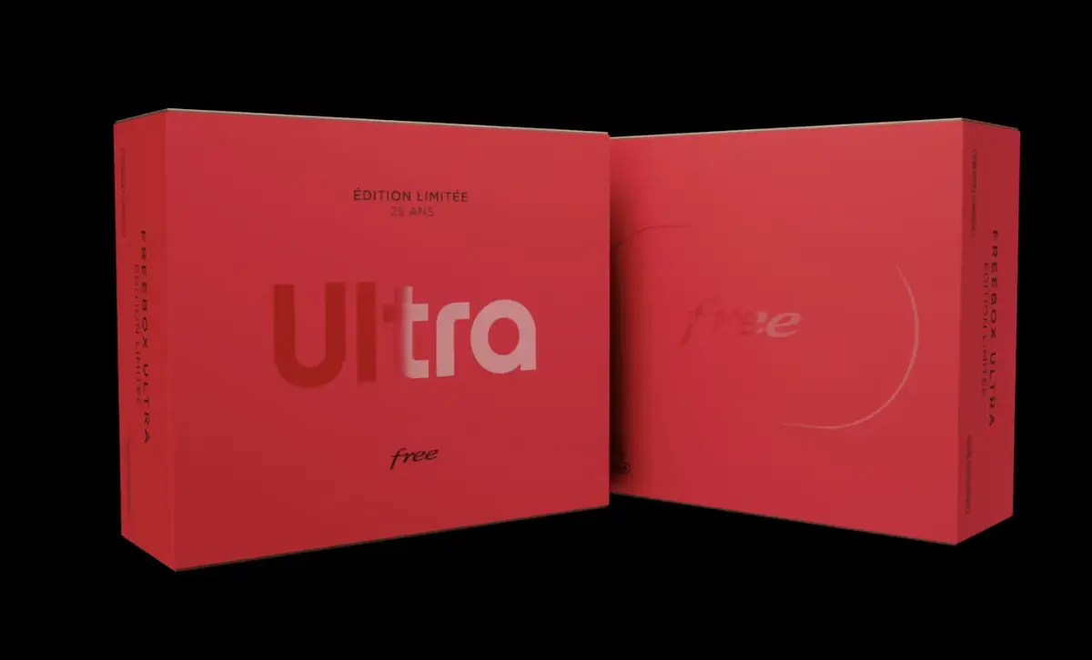 Pour ses 25 ans, Free propose une Freebox Ultra collector (et rouge) !