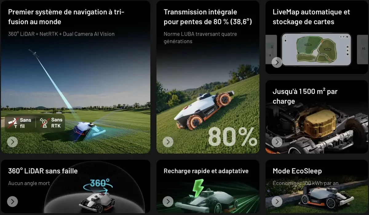 Test Mammotion Luba 3 AWD 3000&nbsp;: un robot tondeuse vraiment taill&eacute; pour les grandes surfaces&nbsp;?