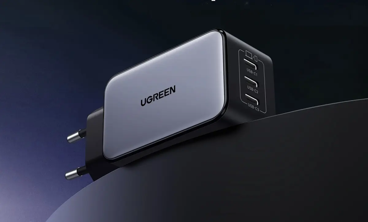 3つのUSB-Cポートを備えた練習ugreen 65W充電器は29ユーロで販売されています！