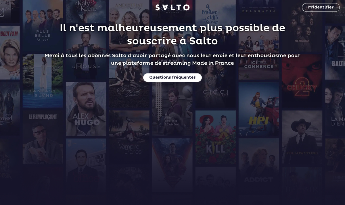 La fin programmée de Salto est proche. Il n’est plus possible d’y souscrire !