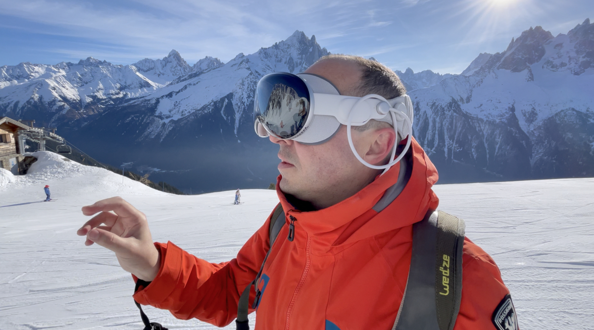 On a testé l'Apple Vision Pro au ski ! Un vrai potentiel, mal exploité