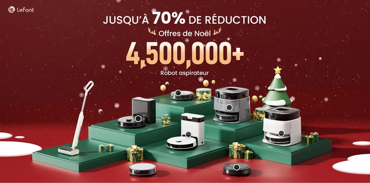 Jusqu&rsquo;&agrave;&nbsp;&ndash;71 %&nbsp;! Lefant brade ses nouveaux aspirateurs V1 et LS200 pour le nouvel an
