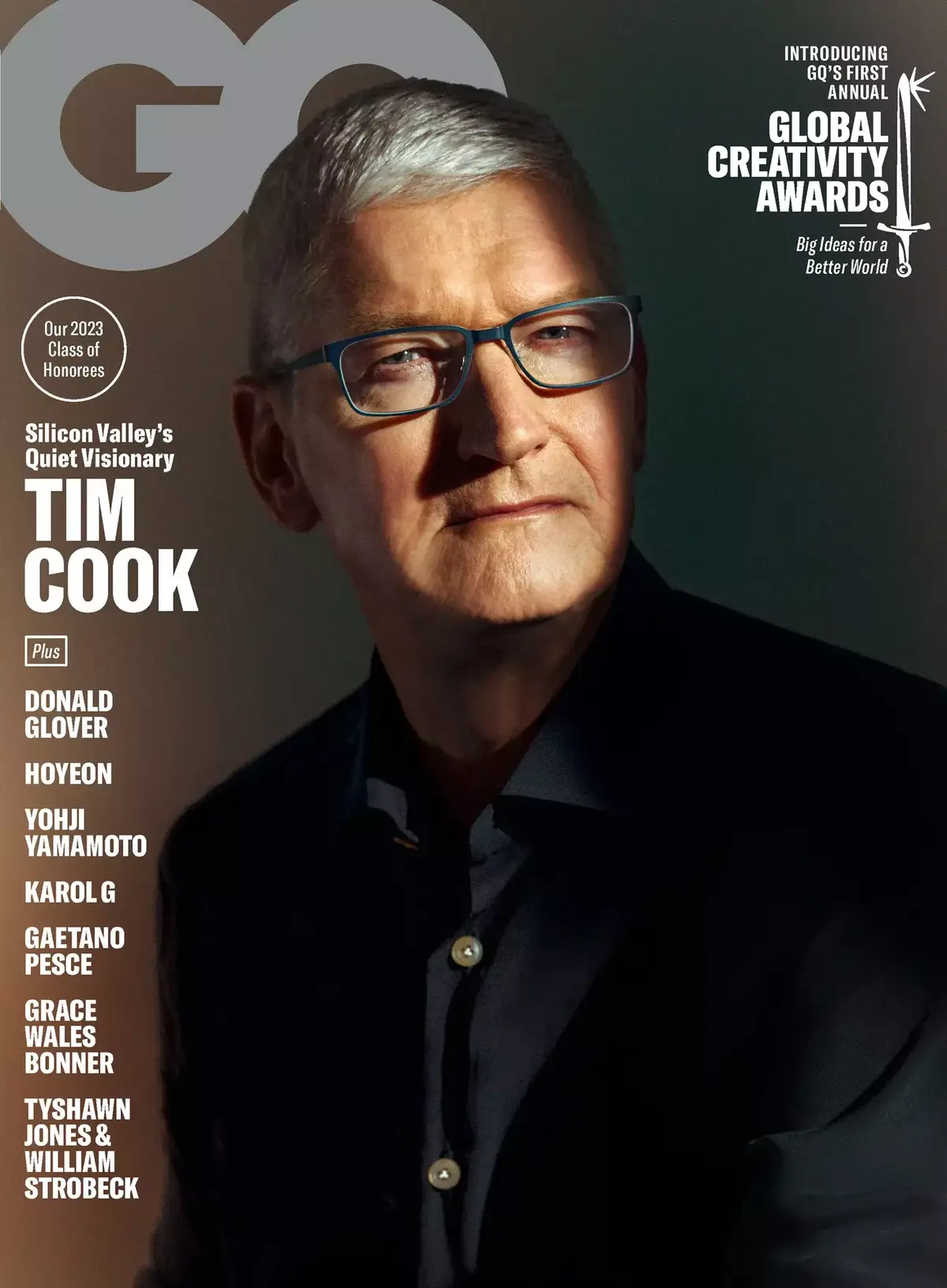 Tim Cook en couverture de QG