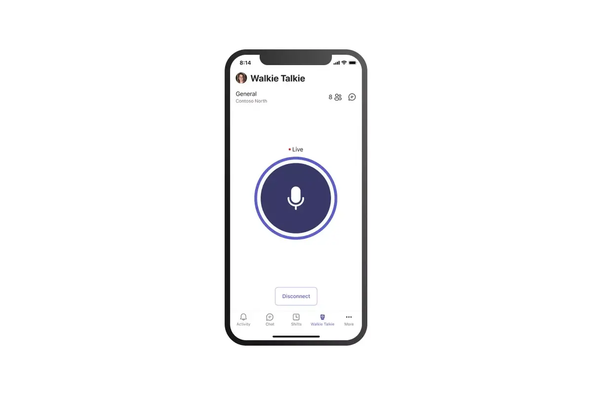 Microsoft Teams sort une fonction talkie-walkie via l'iPhone 