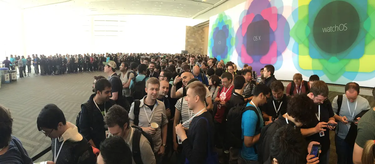 #WWDC : les développeurs entrent dans la salle ! (photos)