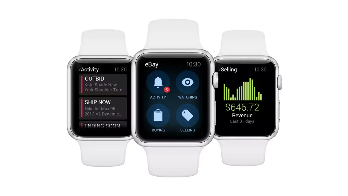 eBay et la Société Générale s'installent sur l'Apple Watch