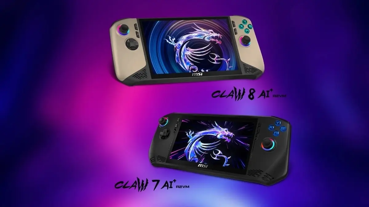 MSI Claw 8 AI+ et Claw 7 AI+ : deux nouvelles consoles portables avec Intel Lunar Lake