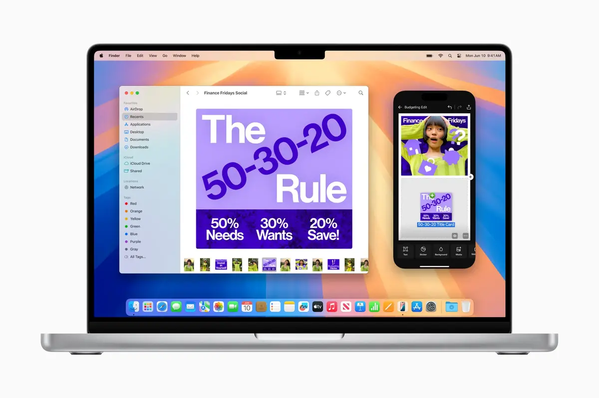 Recopie d'iPhone iOS 18 macOS 15