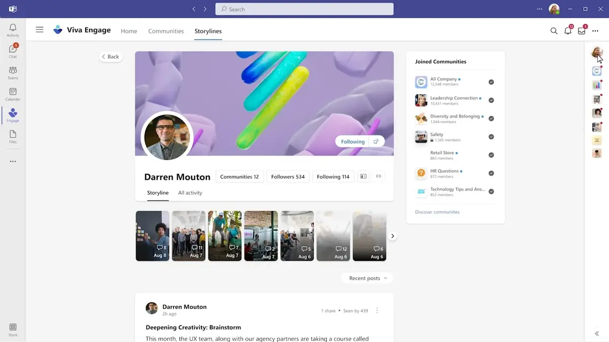 Microsoft dévoile Viva Engage, son Facebook maison !