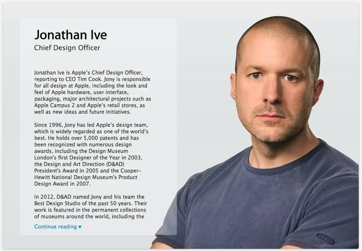 Jony Ive devient officiellement "Chief Designer Officer"