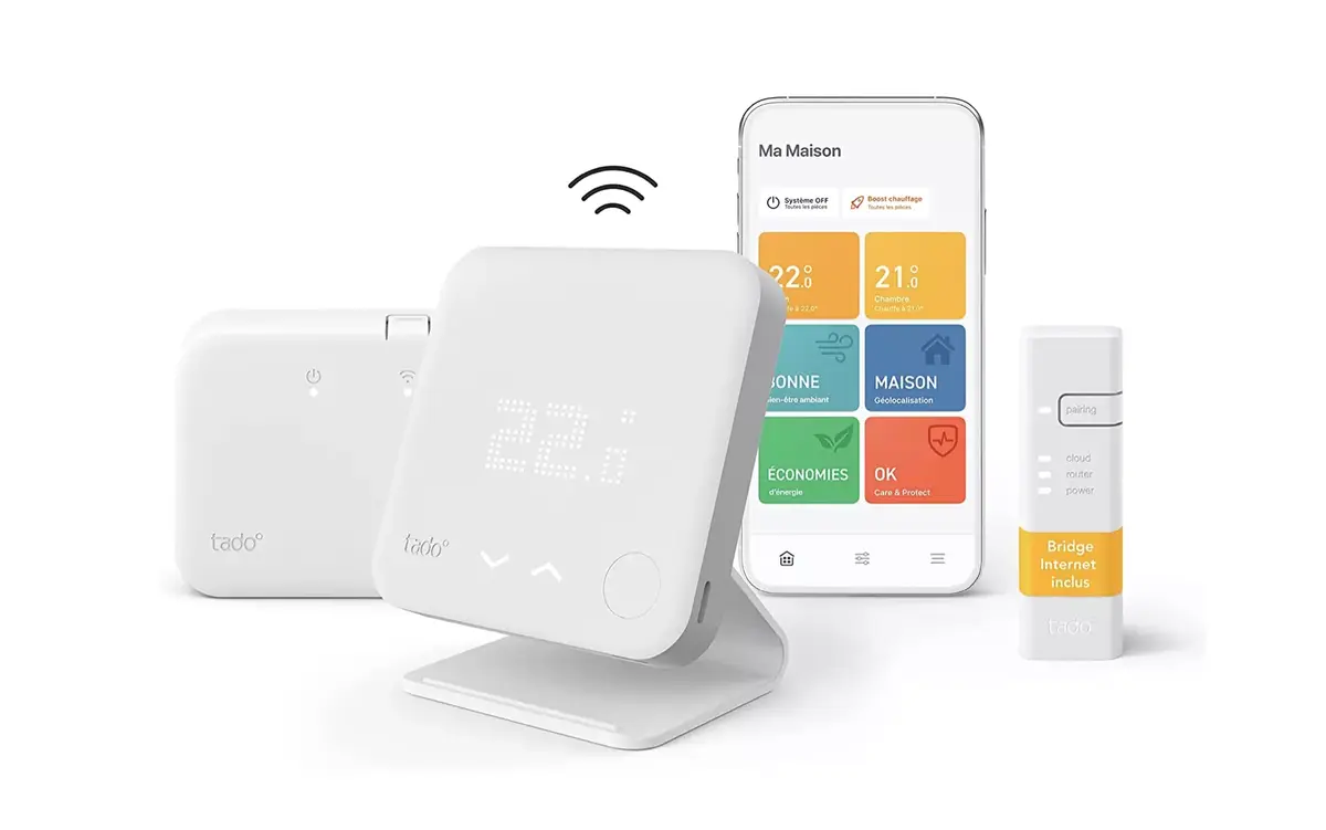 Jusqu'à -55% sur la gamme tado° compatible HomeKit afin de réduire les factures de chauffage