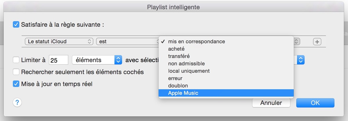 iTunes 12.2 : de nouvelles options pour créer des playlists avec Apple Music