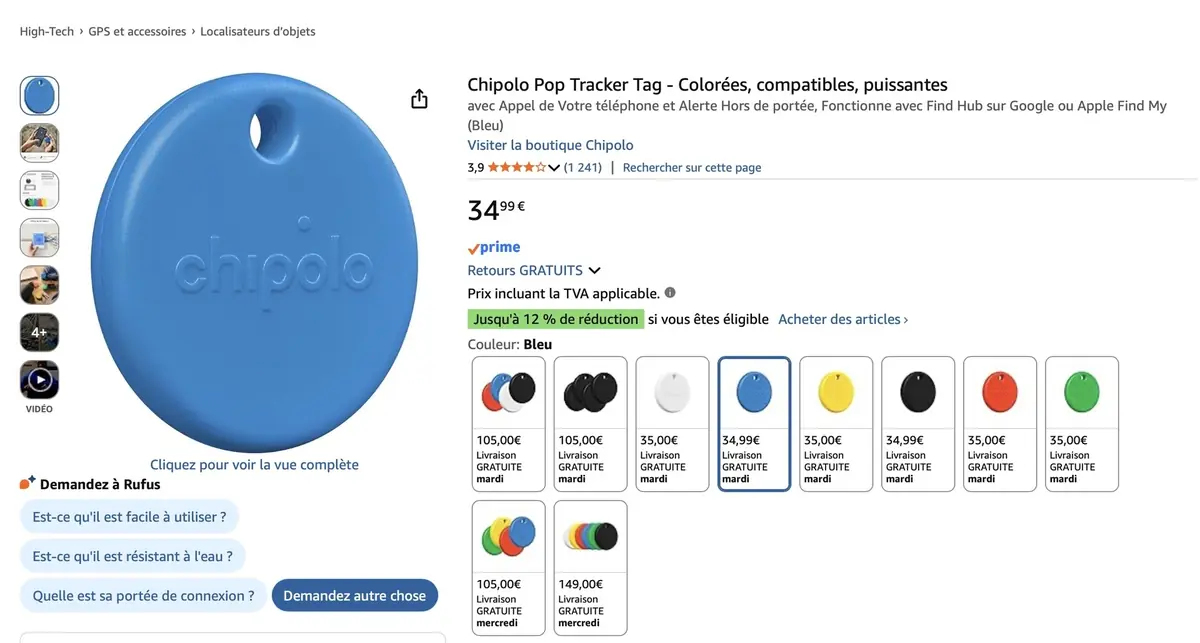 Test comparatif&nbsp;: Chipolo ou AirTag&nbsp;? 5 raisons d'oublier le traqueur d'Apple
