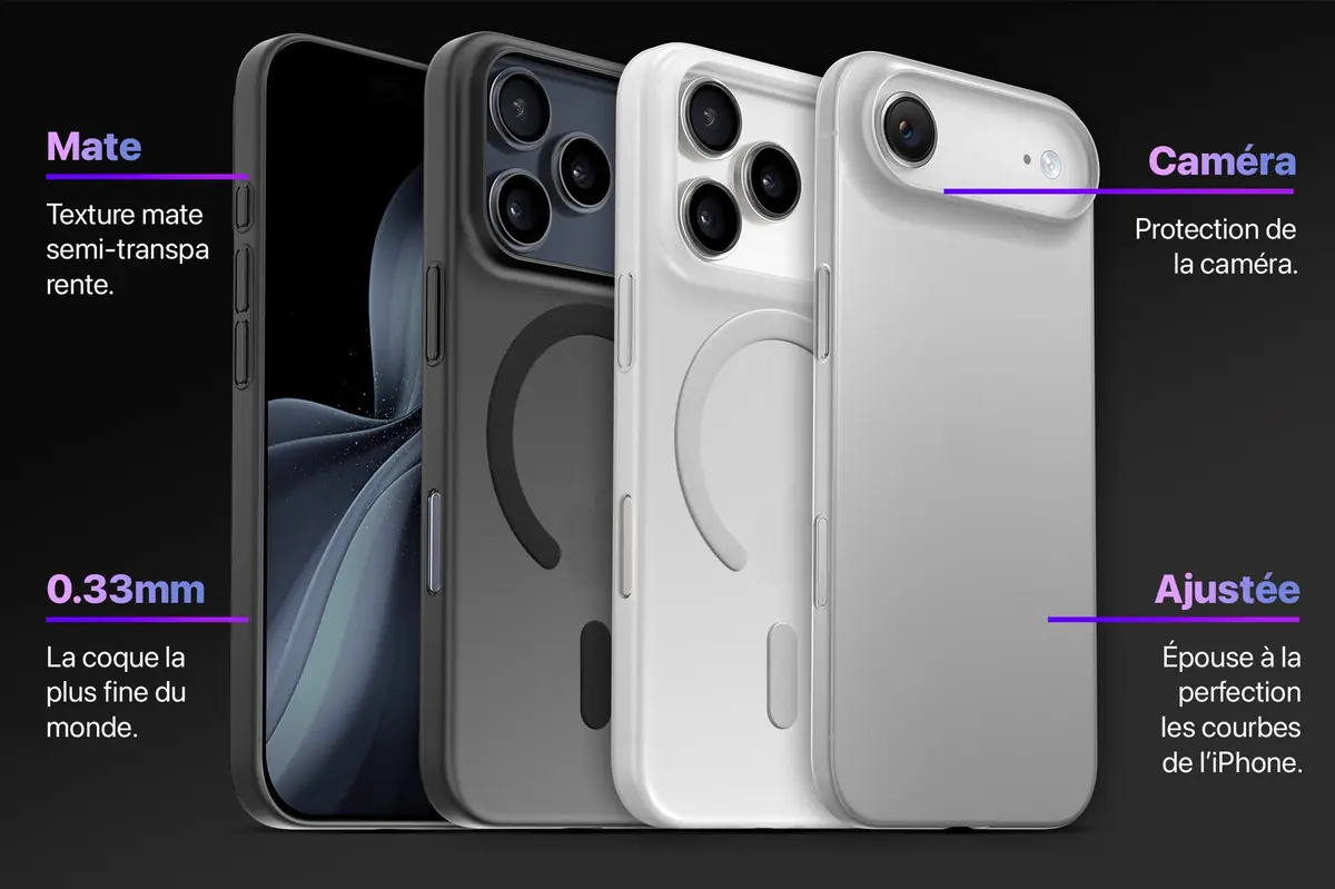 Jusqu’à -50% chez ShopSystem : les coques iPhone les plus fines au monde !