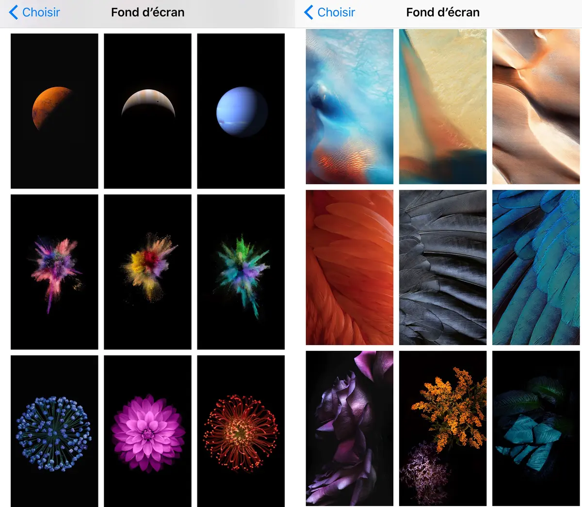 iOS 9 Beta 5 : plein de nouveaux fonds d'écran !