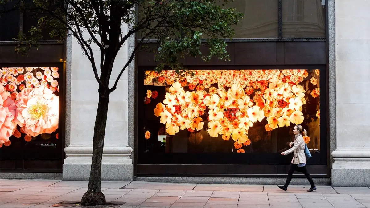 L'Apple Watch envahit les vitrines de Selfridges à Londres (photos)