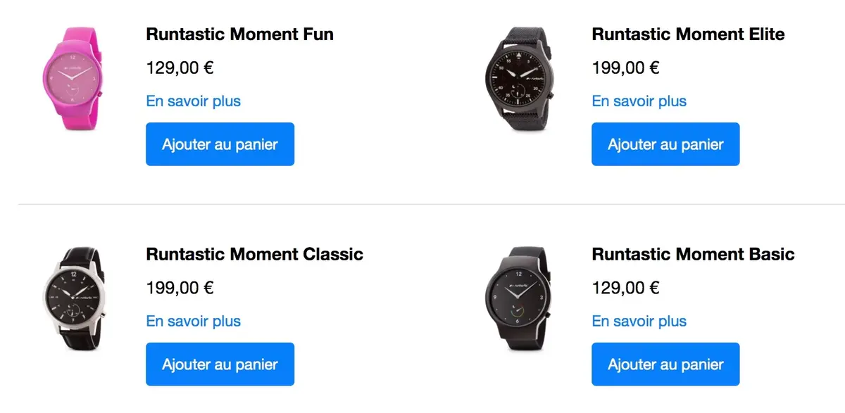 Runtastic présente "Moment", une collection de montres connectées au look classique