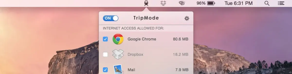 TripMode : le logiciel génial pour partager sa connexion 3G/4G de l'iPhone sans se ruiner