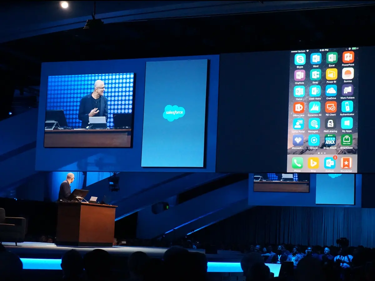 #TrollDay : quand le PDG de Microsoft utilise un iPhone sur scène lors de sa keynote