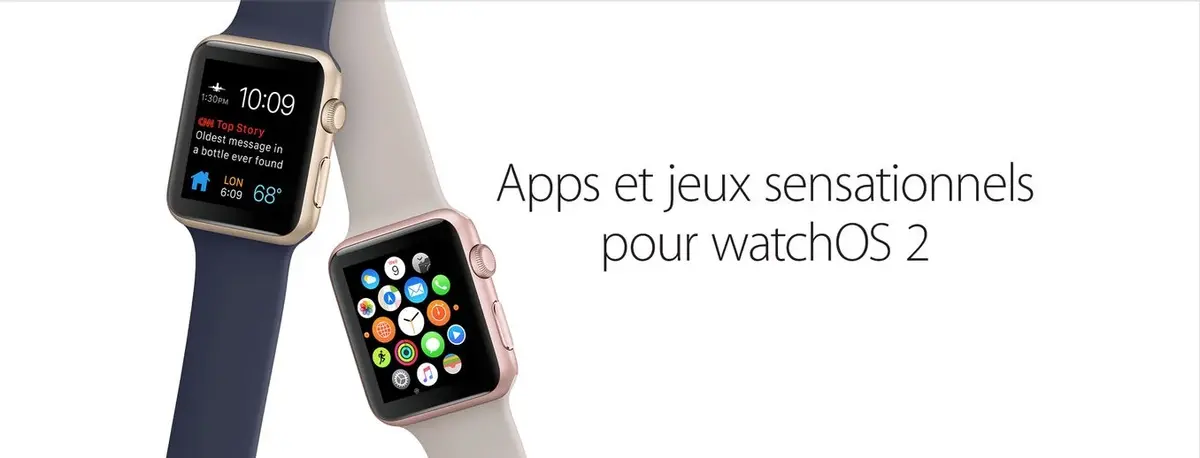 Apple met en avant les apps optimisées pour watchOS 2