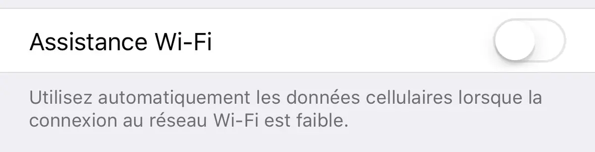 Assistance WiFi : attention à votre forfait data !