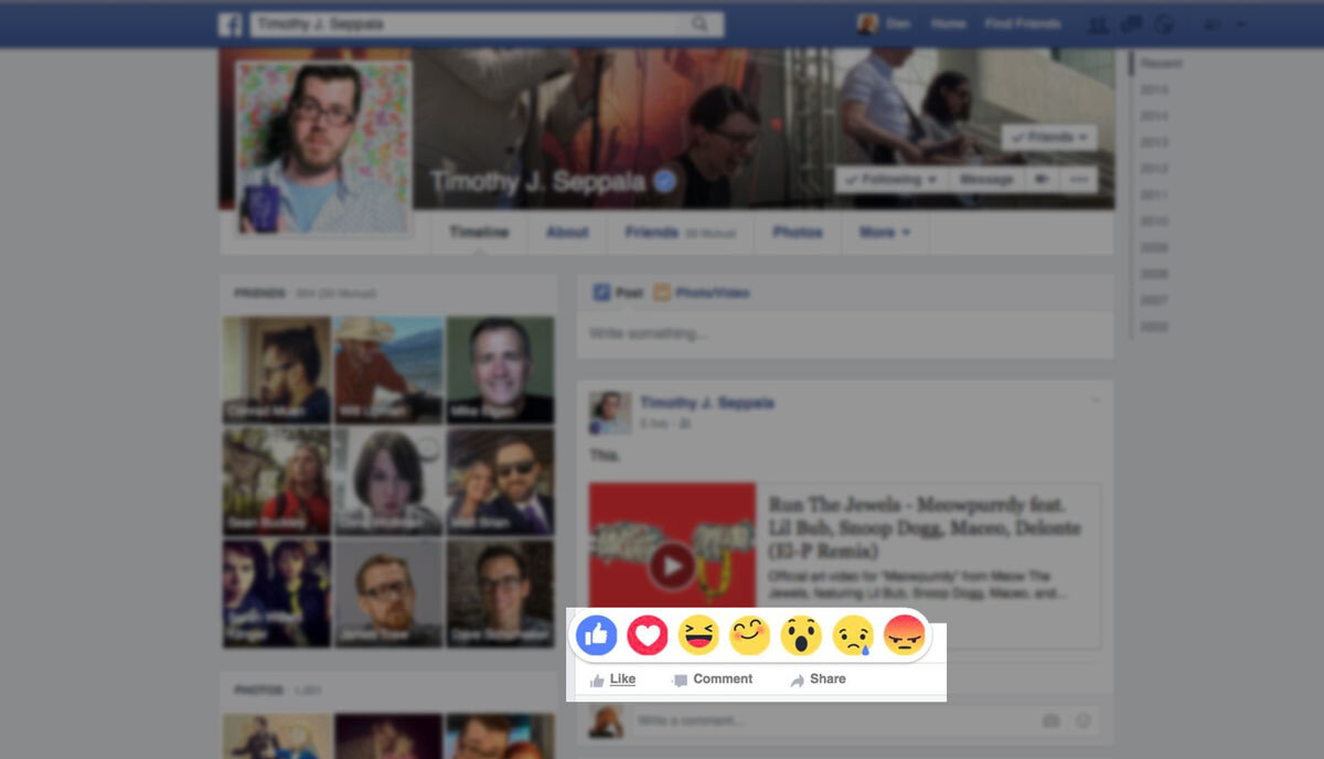 Reactions : Facebook testerait plusieurs alternatives aux "Likes"