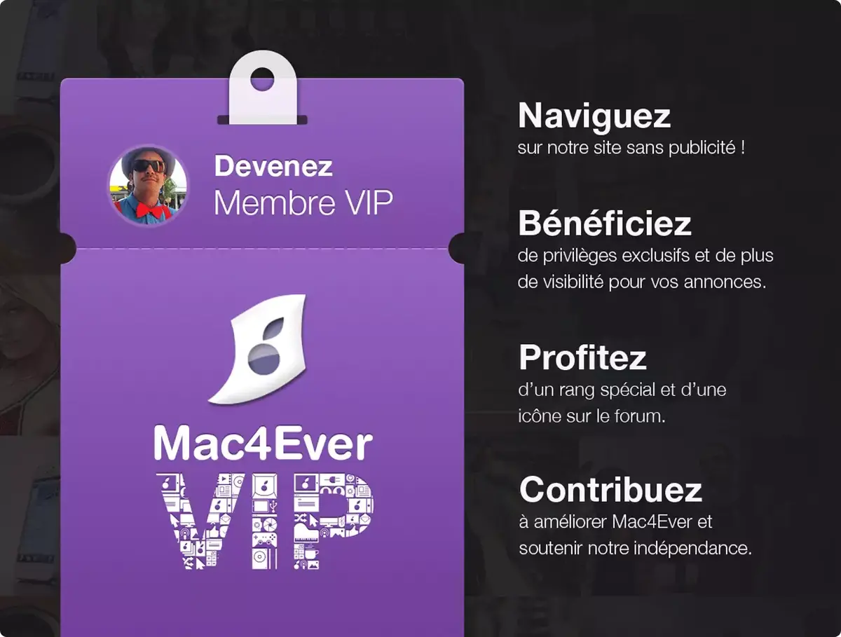 Mac4Ever vous offre 3 mois VIP pour tout achat (Mac, iPad, iPhone...) chez Apple !