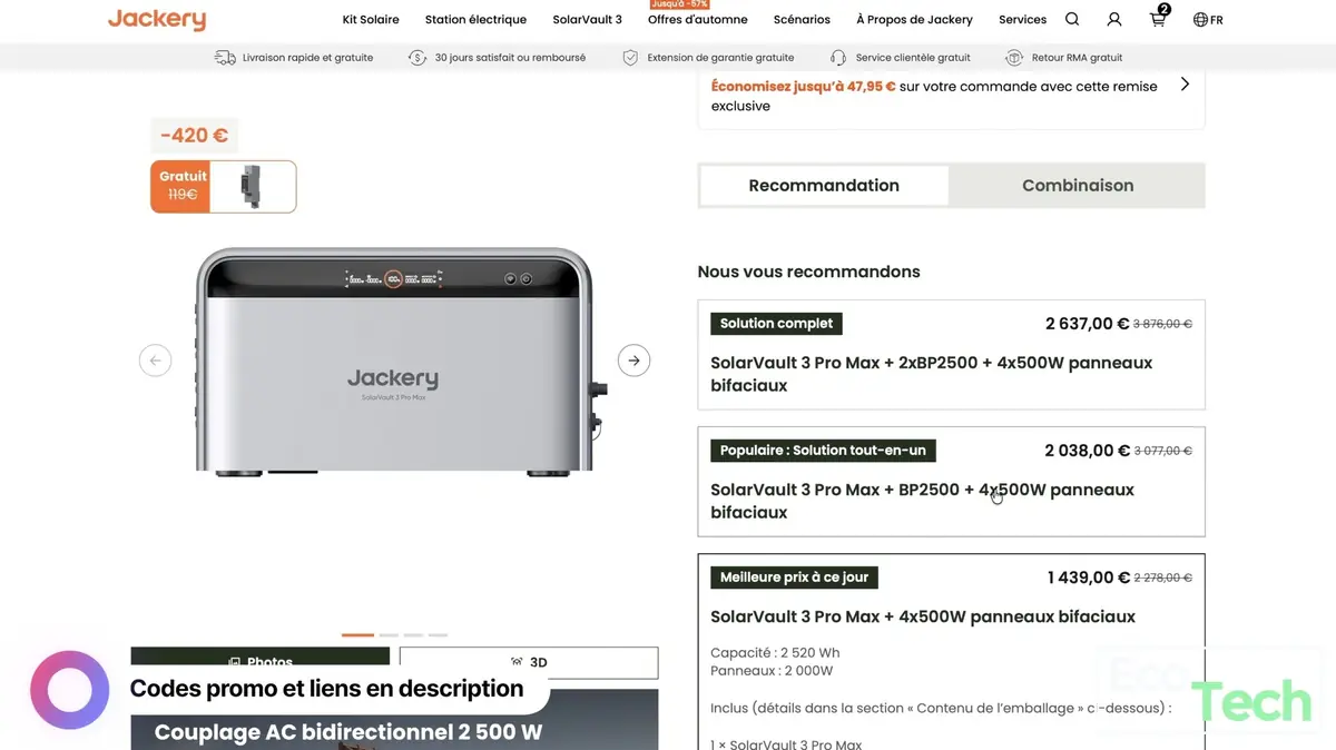 Jackery SolarVault 3 Pro Max vs Zendure SolarFlow 2400 Pro&nbsp;: la meilleure batterie solaire 2026&nbsp;?