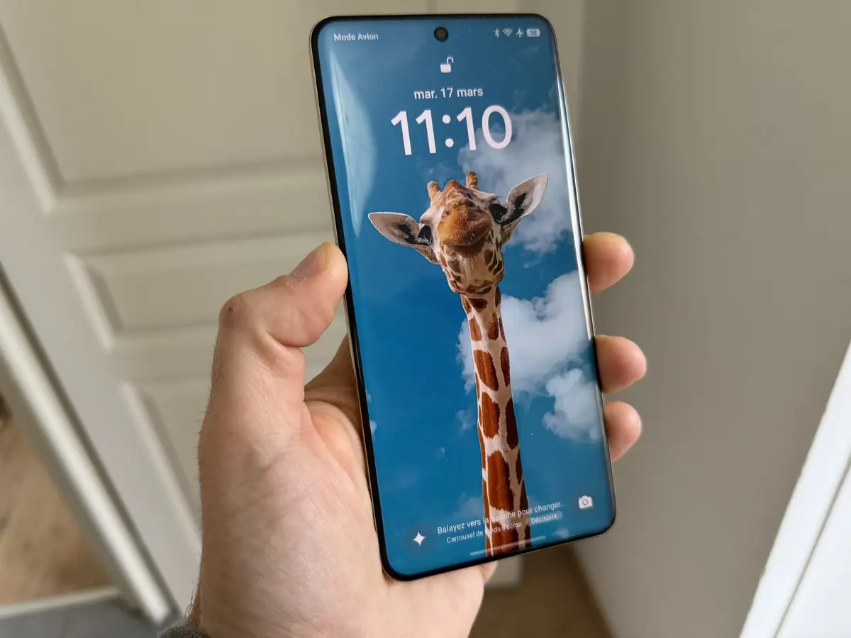 L'&eacute;cran est lumineux et tr&egrave;s fluide