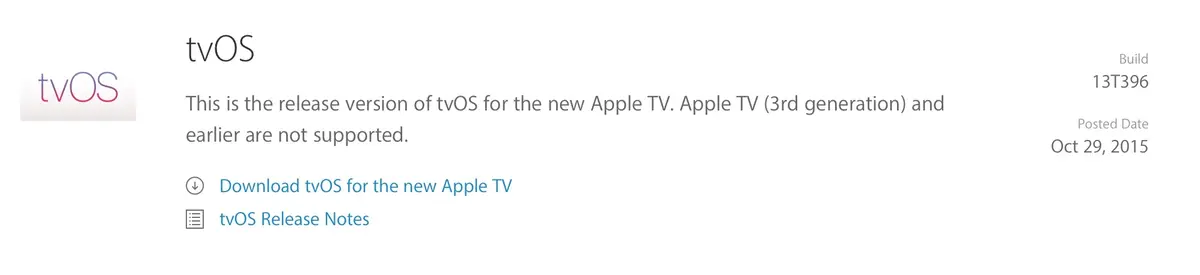 Apple TV : premières livraisons, l'App Store opérationnel et une nouvelle GM de tvOS