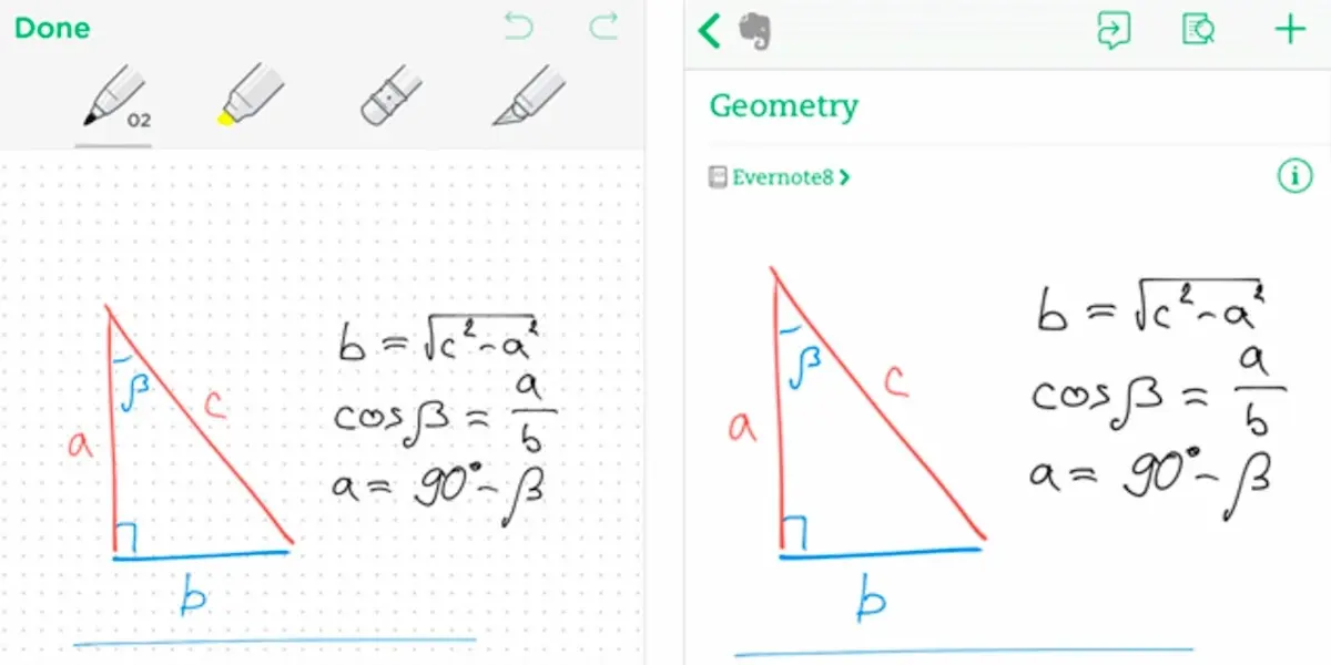 Evernote prend en charge les croquis et partage l'écran de l'iPad