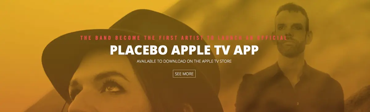 Placebo est le "premier groupe" à lancer son application officielle sur Apple TV