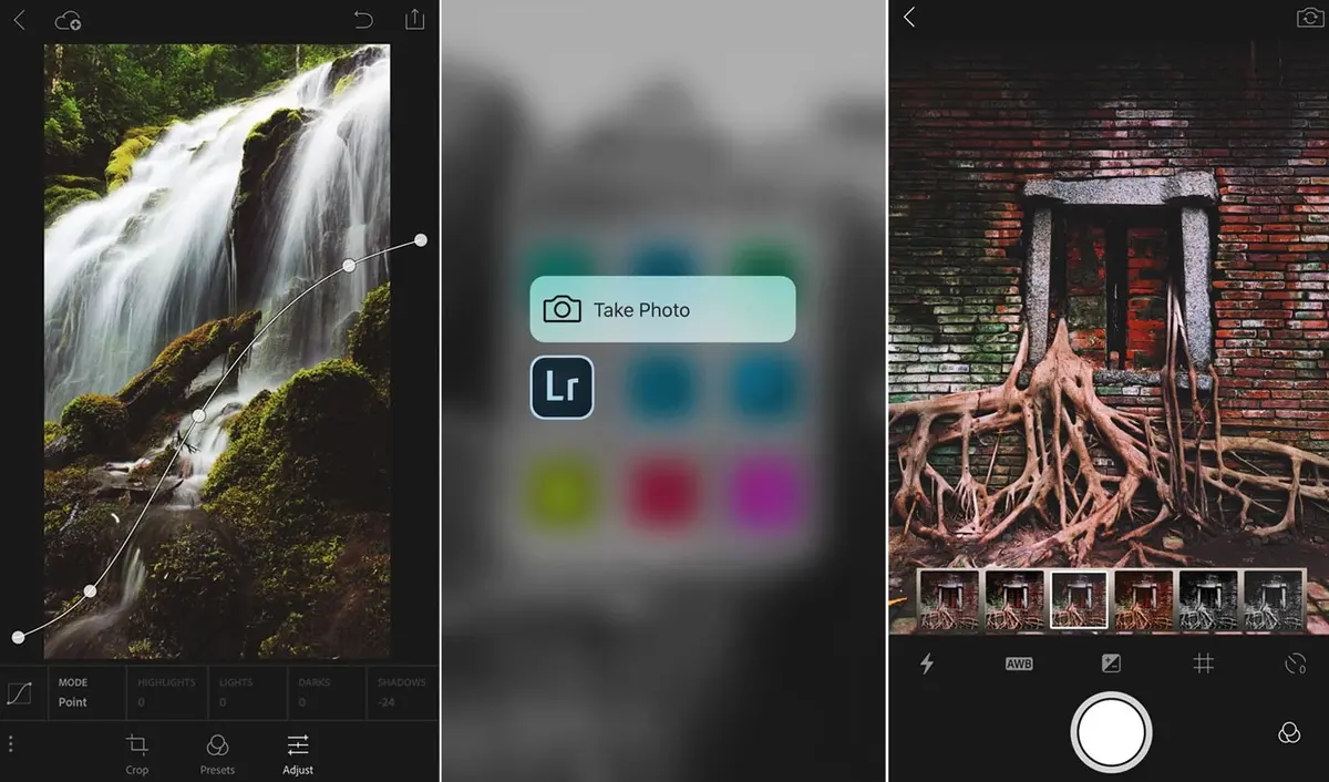 Lightroom sur iOS : 3D Touch, Peek & Pop, Split View et une optimisation pour l'iPad Pro