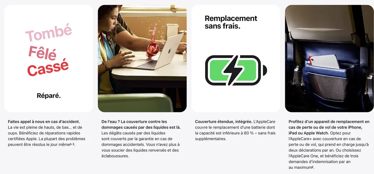 AppleCare One en France&nbsp;: qu'est-ce qui change &agrave; partir du 4 ao&ucirc;t&nbsp;?