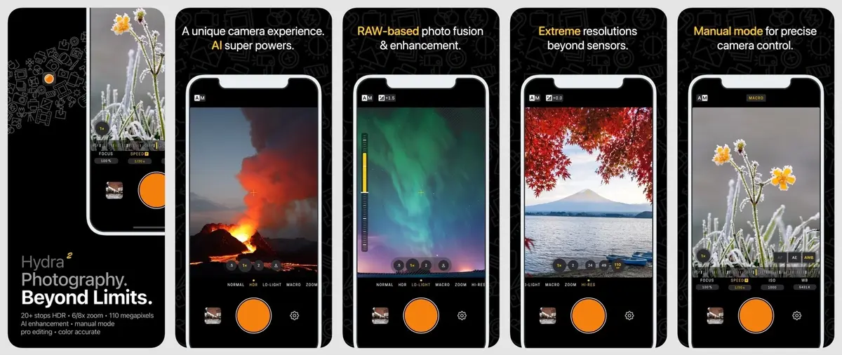 iPhone 14 Pro : prenez des photos en 48MP en JPG via l'app Hydra 