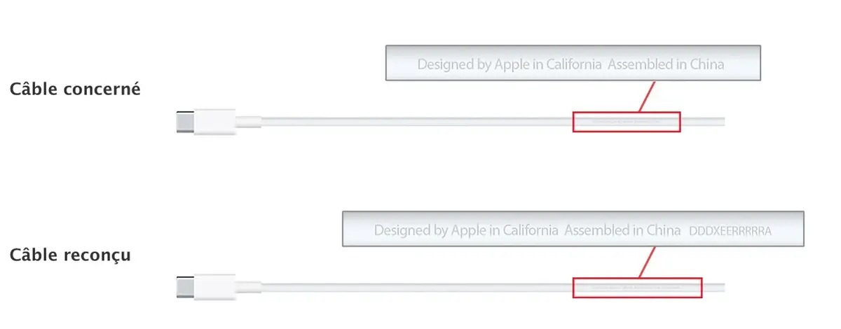 Apple remplace certains câbles USB C vendus avec les MacBook Retina 12"