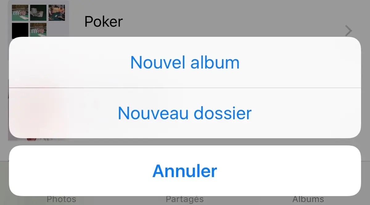 Astuce : créer des dossiers (et des sous-dossiers) dans l'app Photos d'iOS