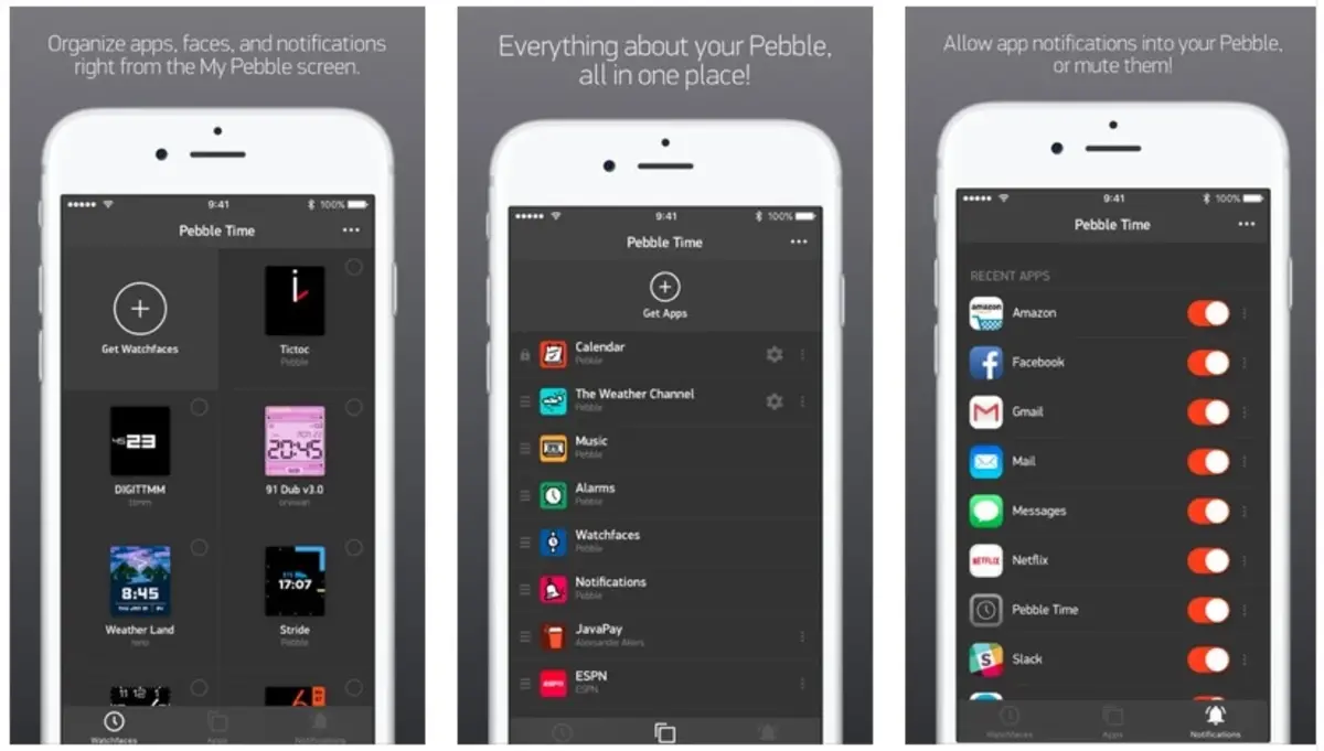 Pebble Time とその iOS アプリケーションがバージョン 3.10 に更新されました