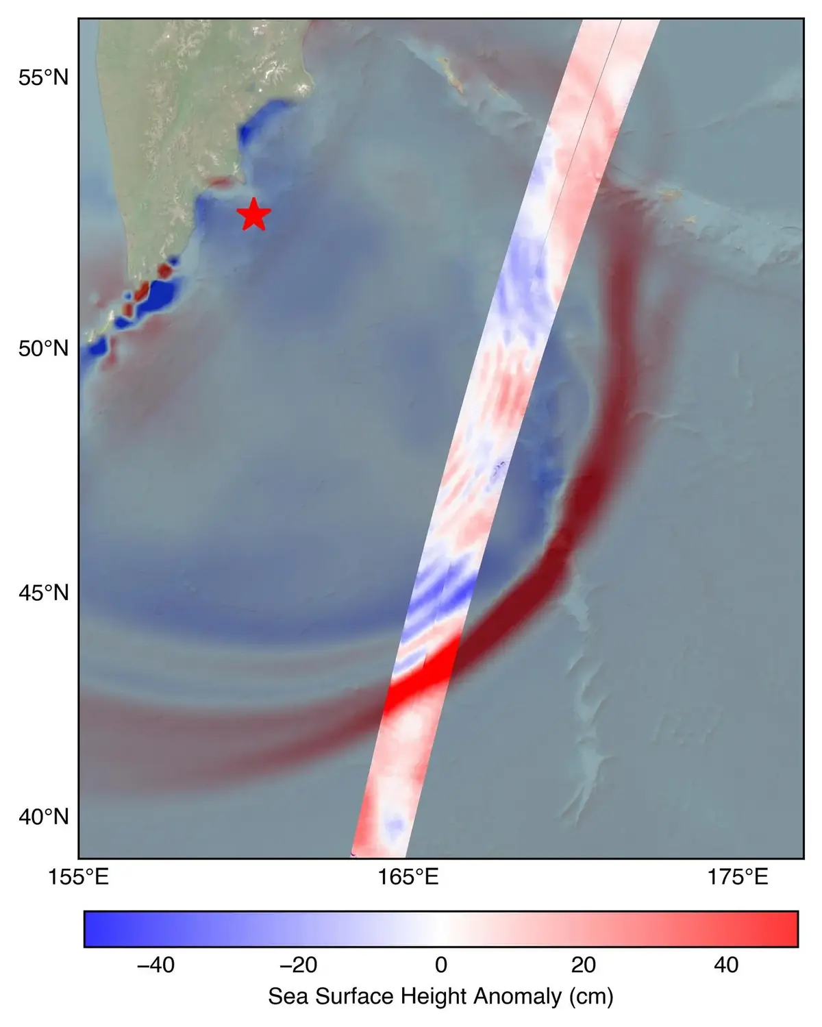 Un satellite capture la première image détaillée d'un tsunami géant depuis l'espace