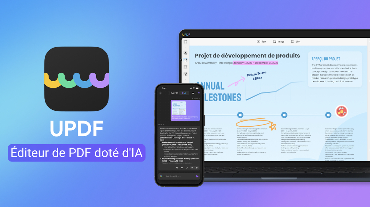 UPDF, l'éditeur PDF universel (Mac, iPhone, iPad...), principal concurrent d'Adobe Acrobat