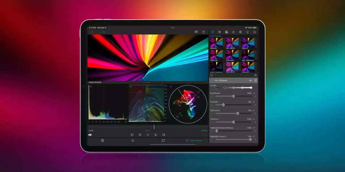 LumaFusion : vidéoscopes, LUT et interface améliorée