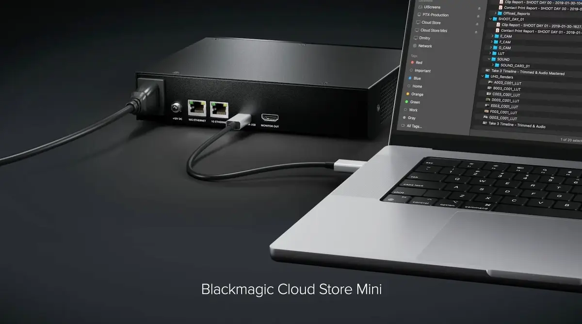  BlackMagic recycle son eGPU en gros RAID 10G collaboratif de 80To !