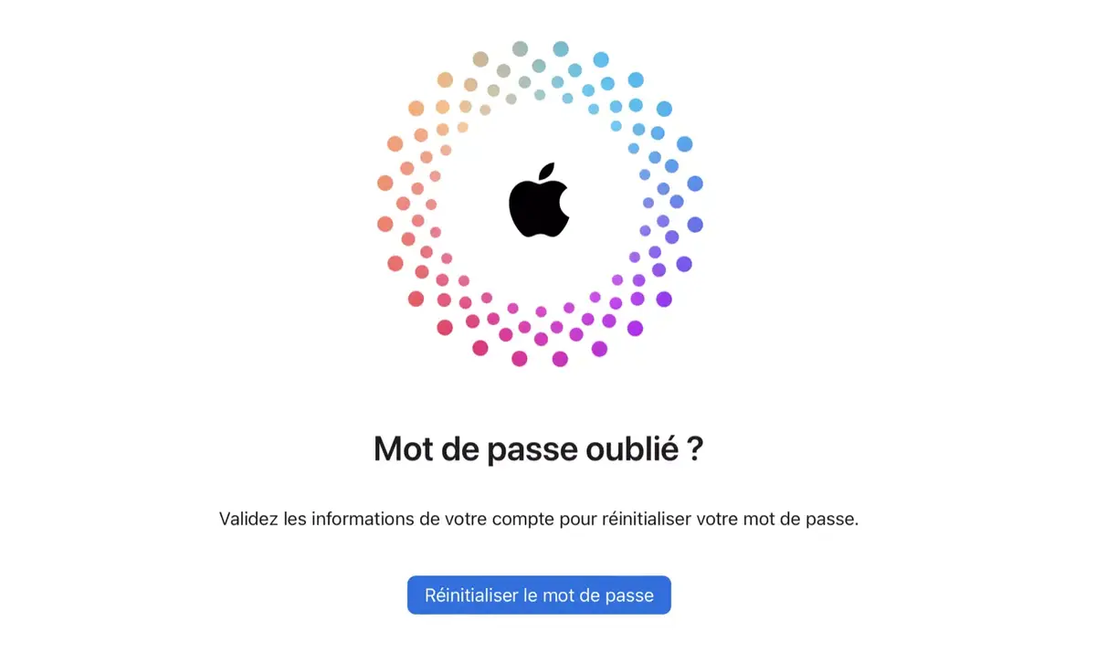 Attention aux demandes de réinitialisation de mot de passe Apple (c'est peut-être du phishing) !